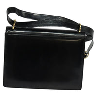 Salvatore Ferragamo Gancini Shoulder Bag Patent Leather Black Patent_Leather Shoulder Bag Bag (Pre-Loved)