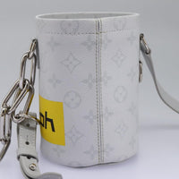 Louis Vuitton Chalk Nano Bag Limited Edition Logo Story Monogram Canvas Gray Canvas Clutche & Pouche Bag (Pre-Loved)