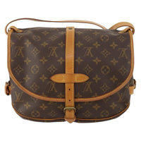 Louis Vuitton Louis Vuitton Saumur Handbag Monogram Canvas Brown Canvas Shoulder Bag Bag (Pre-Loved)