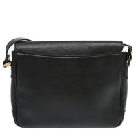 Burberry Flap Shoulder Bag Leather Black Leather Shoulder Bag Bag (Authentic Pre-Loved)