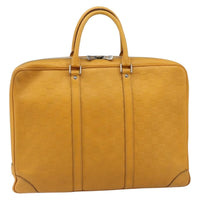 Louis Vuitton Porte-Documents Voyage Briefcase Damier Infini Leather Yellow Leather Briefcase Bag (Authentic Pre-Loved)
