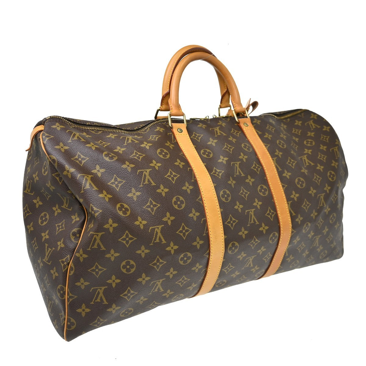 Louis Vuitton Louis Vuitton Keepall Bag Monogram Canvas Brown Canvas Travel Bag Bag (Pre-Loved)
