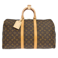 Louis Vuitton Louis Vuitton Keepall Bag Monogram Canvas Brown Canvas Travel Bag Bag (Pre-Loved)