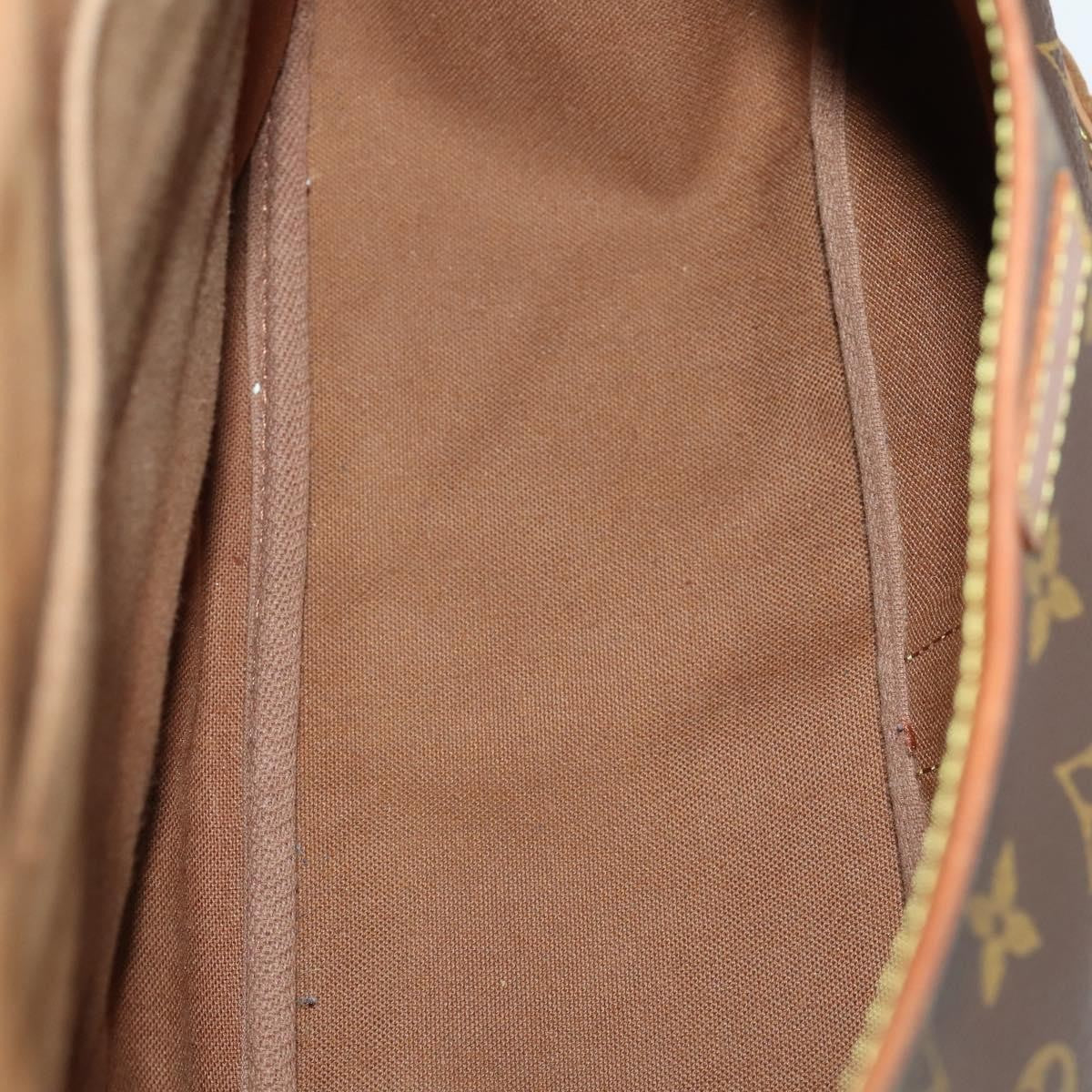 Louis Vuitton Saumur Handbag Monogram Canvas Brown Canvas Shoulder Bag Bag (Pre-Loved)
