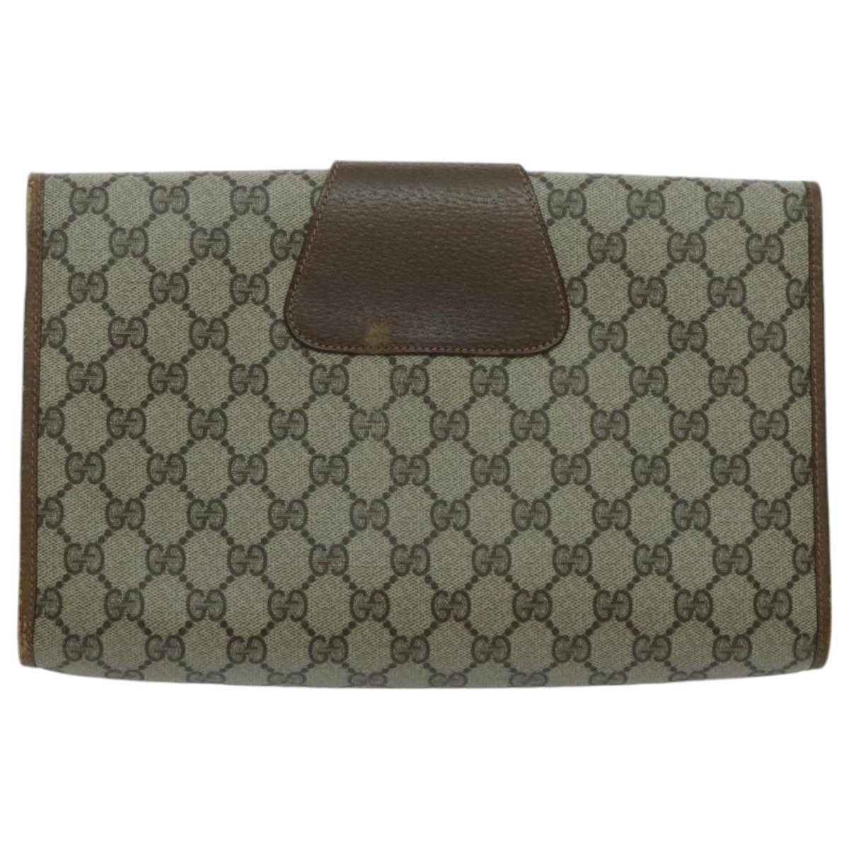 Gucci Sherry Line Pouch Canvas Beige Canvas Clutche & Pouche Bag (Authentic Pre-Loved)