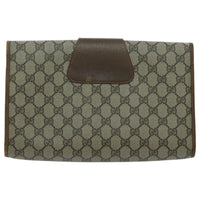Gucci Sherry Line Pouch Canvas Beige Canvas Clutche & Pouche Bag (Authentic Pre-Loved)