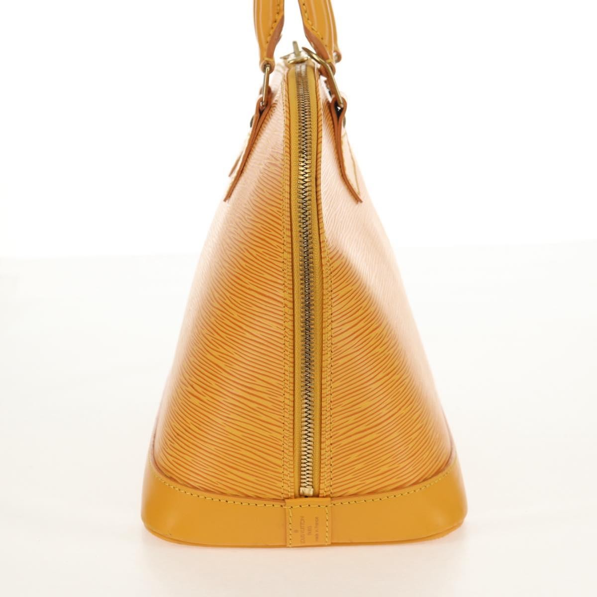 Louis Vuitton Alma Handbag Epi Leather Yellow Leather Handbag (Authentic Pre-Loved)