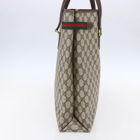 Gucci Vintage Tote Gg Canvas Beige Pvc Tote Bag Bag (Authentic Pre-Loved)