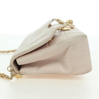 Chanel Chocolate Bar Accordion Reissue Flap Bag Quilted Lambskin Pink_Gold Leather Handbag (Authentic Pre-Loved)