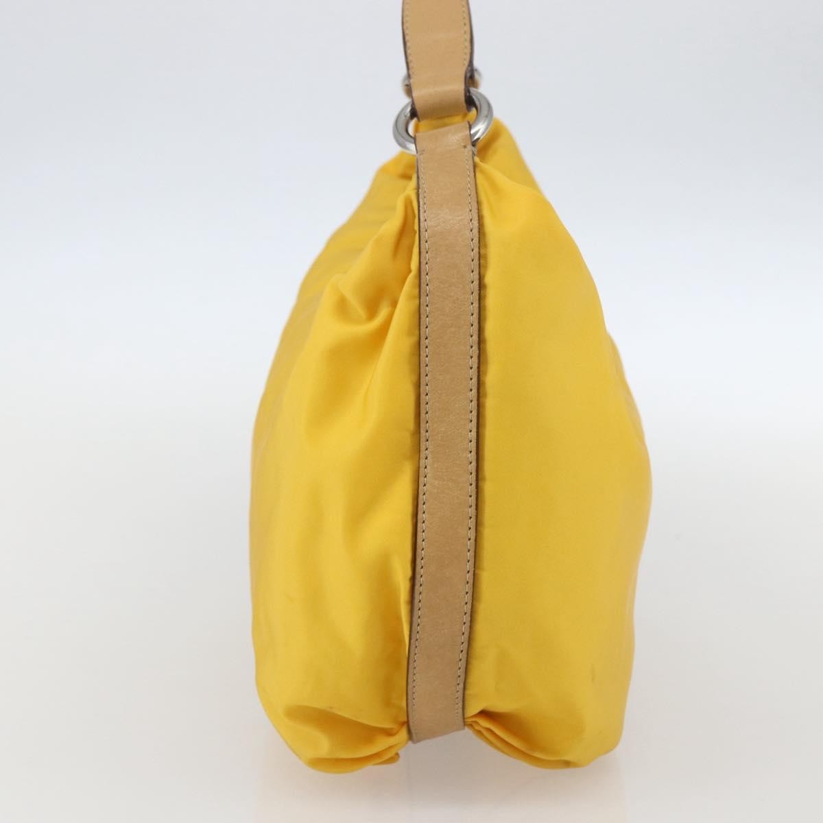 Prada Vintage Shoulder Bag Tessuto Yellow Nylon Shoulder Bag Bag (Authentic Pre-Loved)