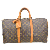 Louis Vuitton Louis Vuitton Keepall Bag Monogram Canvas Brown Canvas Travel Bag Bag (Pre-Loved)