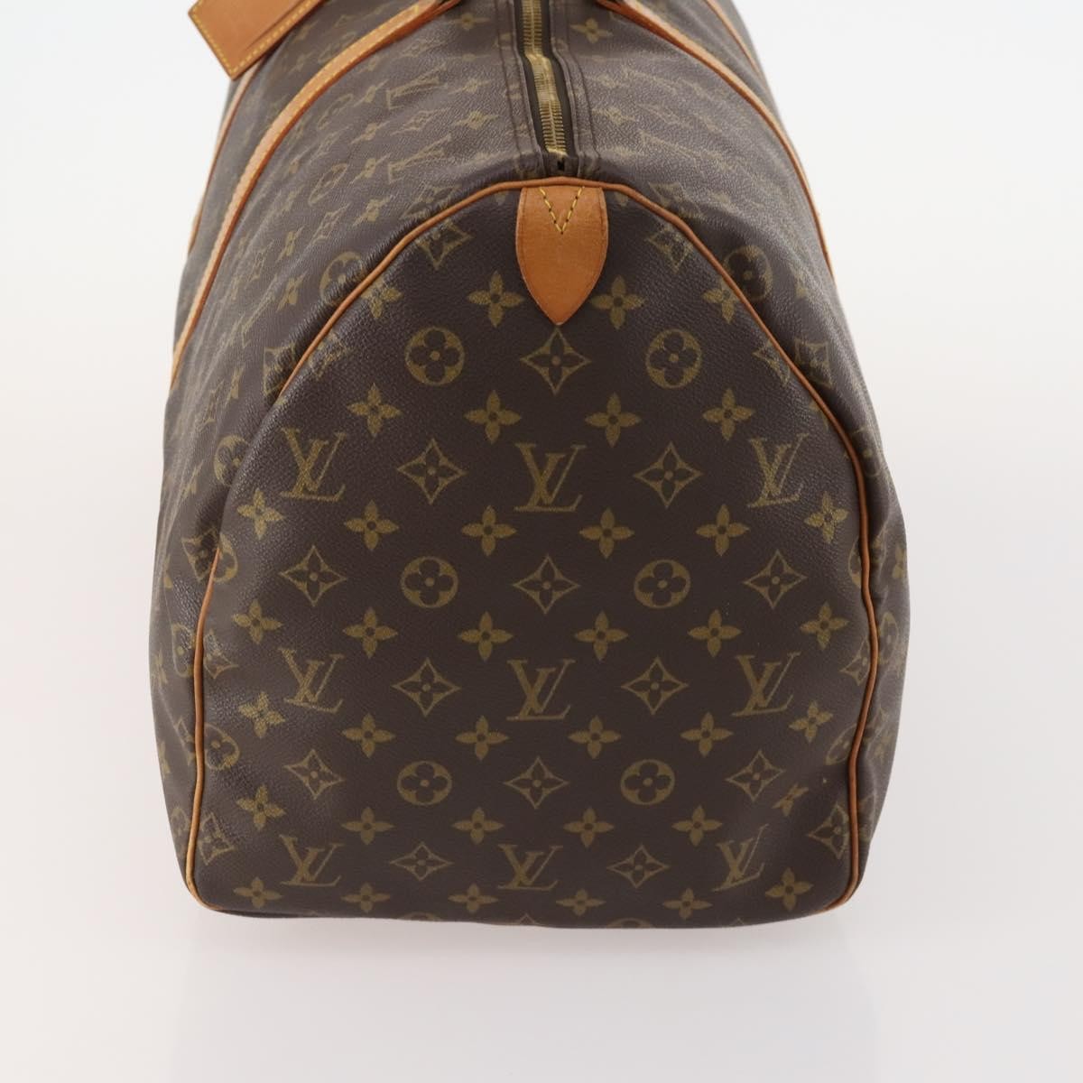 Louis Vuitton Keepall Bag Monogram Canvas Brown Canvas Travel Bag Bag (Authentic Pre-Loved)