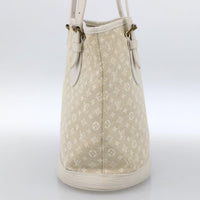 Louis Vuitton Petit Bucket Bag Mini Lin Beige Canvas Shoulder Bag Bag (Pre-Loved)