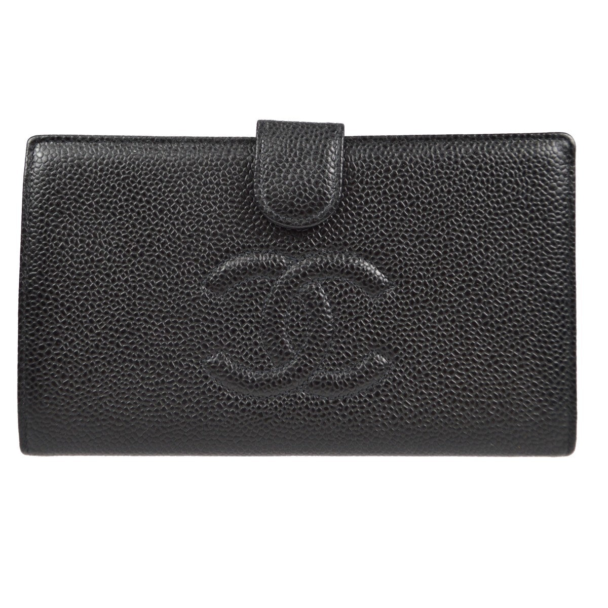 Chanel Timeless Cc French Wallet Caviar Black Leather Wallets Accessory (Authentic Pre-Loved)
