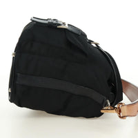 Prada Double Pocket Drawstring Shoulder Bag Tessuto Black Nylon Shoulder Bag Bag (Pre-Loved)