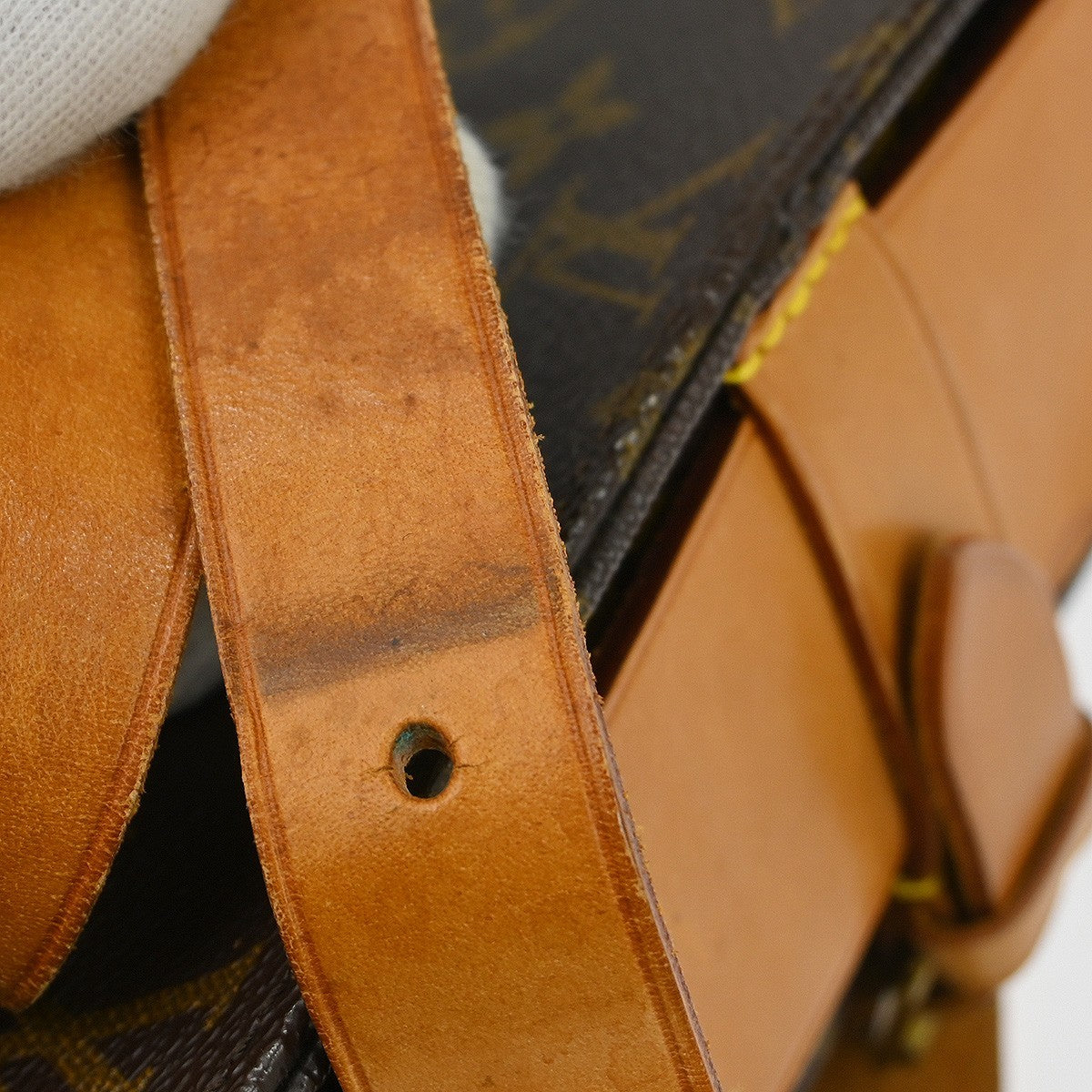 Louis Vuitton Cartouchiere Handbag Monogram Canvas Brown Canvas Shoulder Bag Bag (Authentic Pre-Loved)