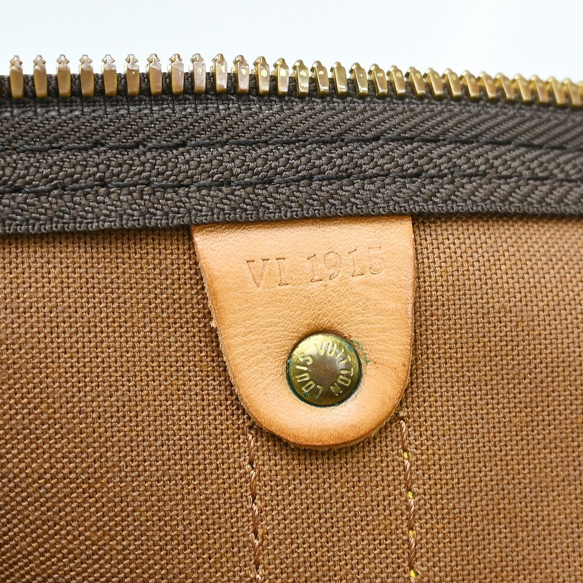 Louis Vuitton Keepall Bandouliere Bag Monogram Canvas Brown Canvas Travel Bag Bag (Pre-Loved)