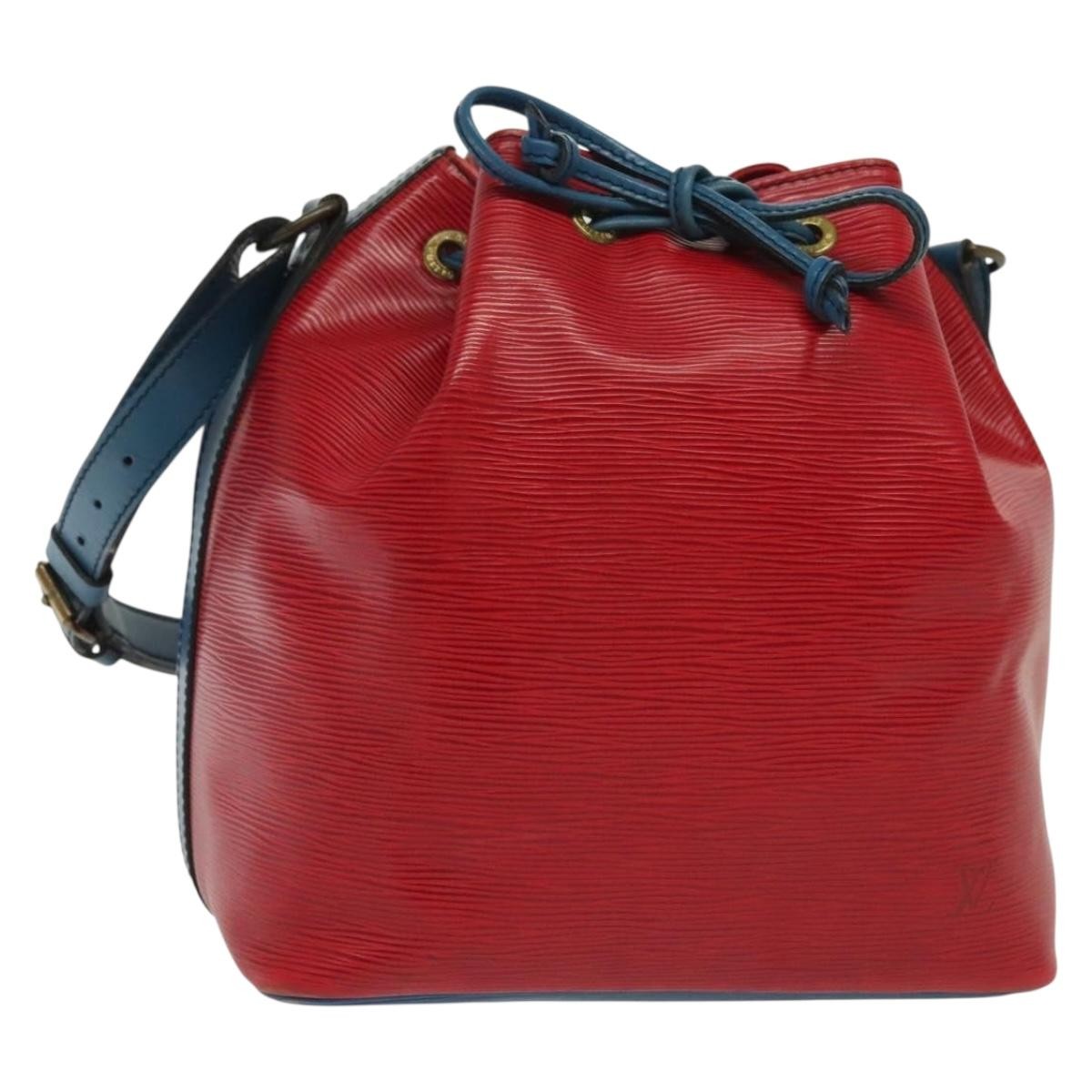 Louis Vuitton Petit Noe Handbag Epi Leather Red Leather Shoulder Bag Bag (Pre-Loved)
