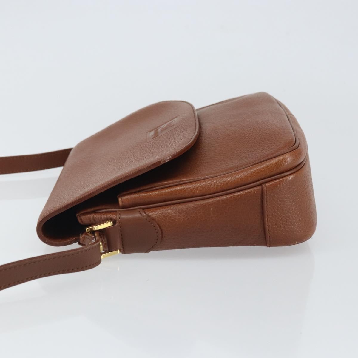 Burberry Vintage Shoulder Bag Leather Brown Leather Shoulder Bag Bag (Authentic Pre-Loved)