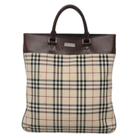 Burberry Nova Check Tote Nylon Beige Nylon Bag (Authentic Pre-Loved)