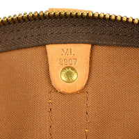 Louis Vuitton Keepall Bandouliere Bag Monogram Canvas Brown Canvas Travel Bag Bag (Pre-Loved)