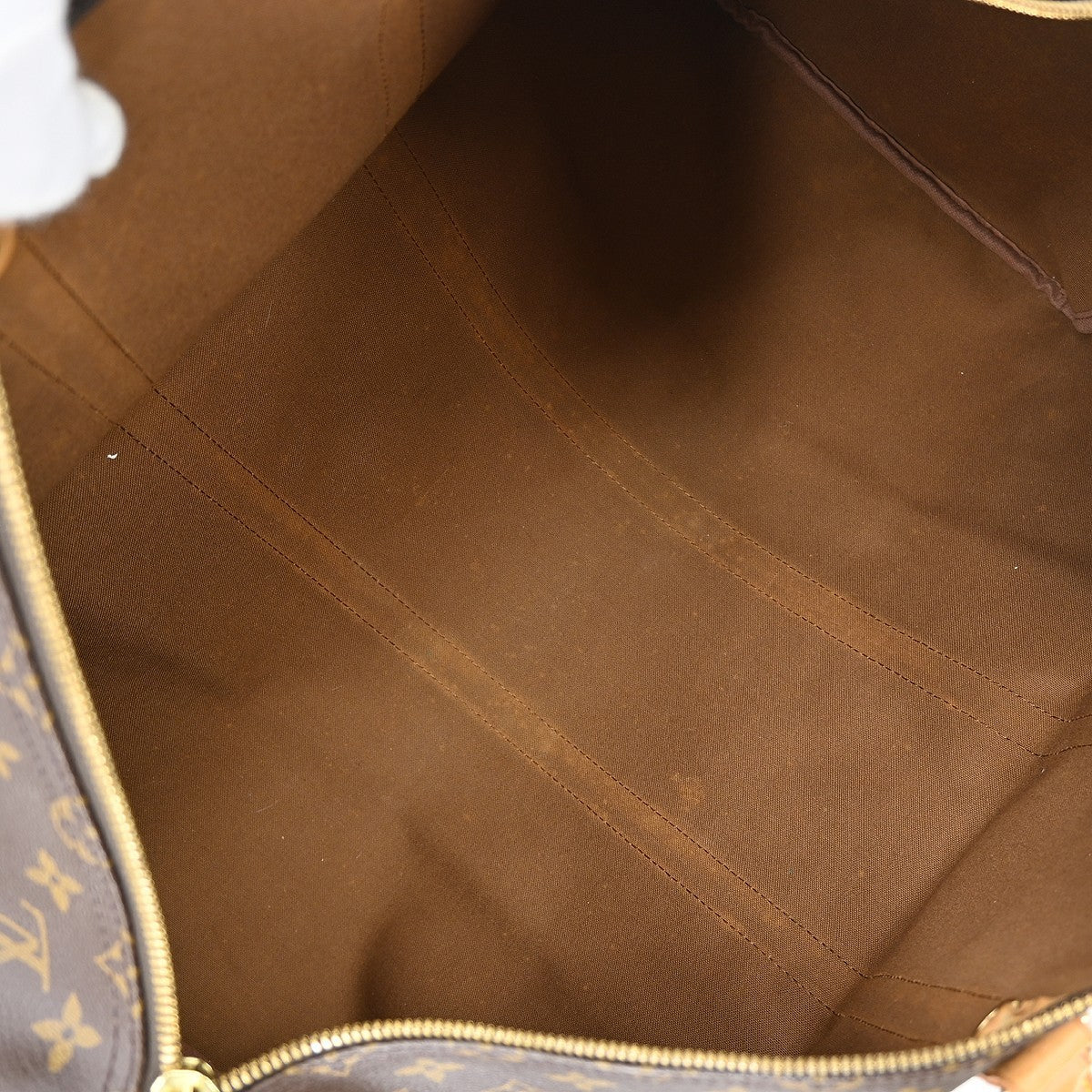 Louis Vuitton Keepall Bag Monogram Canvas Brown Canvas Travel Bag Bag (Authentic Pre-Loved)
