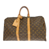 Louis Vuitton Louis Vuitton Keepall Bag Monogram Canvas Brown Canvas Travel Bag Bag (Authentic Pre-Loved)
