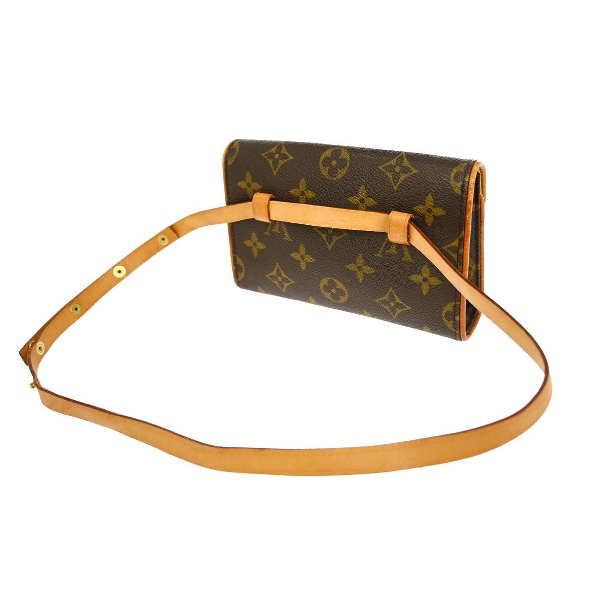 Louis Vuitton Louis Vuitton Florentine Waist Bag Monogram Canvas Brown Canvas Clutche & Pouche Bag (Pre-Loved)