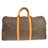 Louis Vuitton Louis Vuitton Keepall Bag Monogram Canvas Brown Canvas Travel Bag Bag (Pre-Loved)