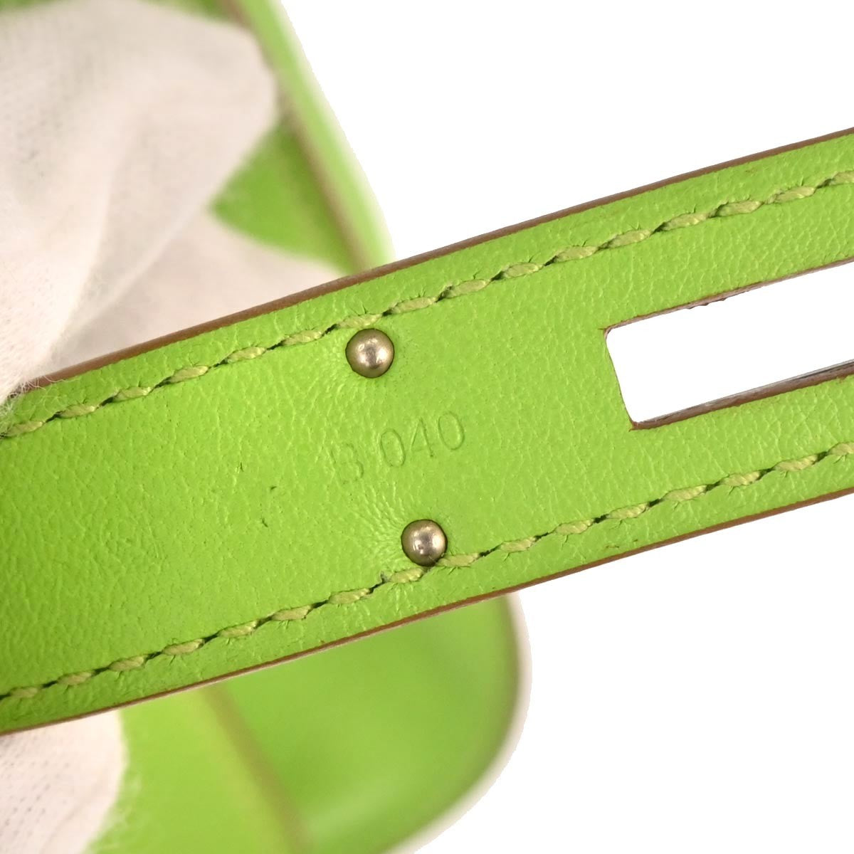 Hermes Jypsiere Bag Swift Green Leather Shoulder Bag Bag (Authentic Pre-Loved)