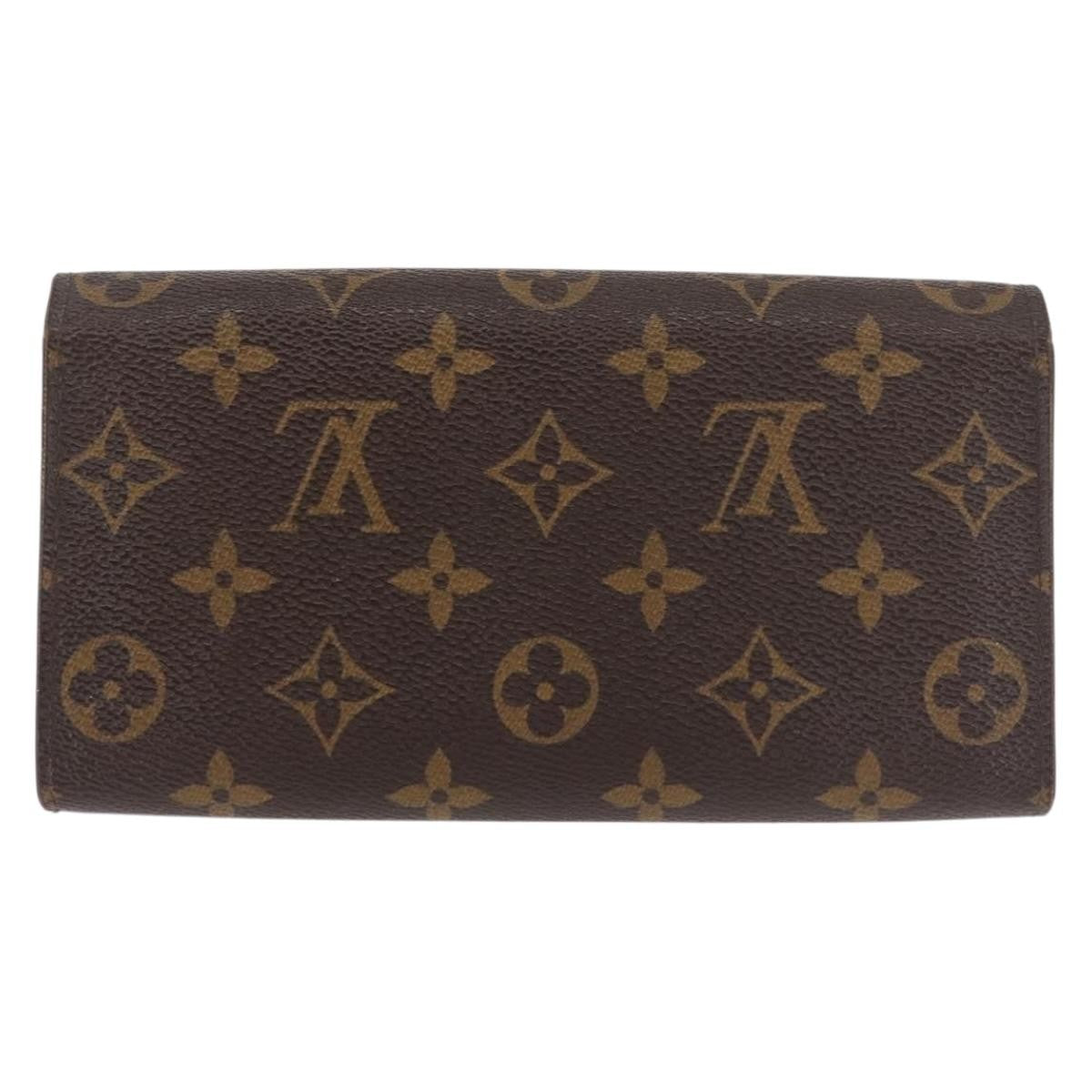 Louis Vuitton Vintage Sarah Wallet Monogram Canvas Brown Canvas Wallets Accessory (Authentic Pre-Loved)