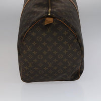 Louis Vuitton Keepall Bag Monogram Canvas Brown Canvas Travel Bag Bag (Authentic Pre-Loved)