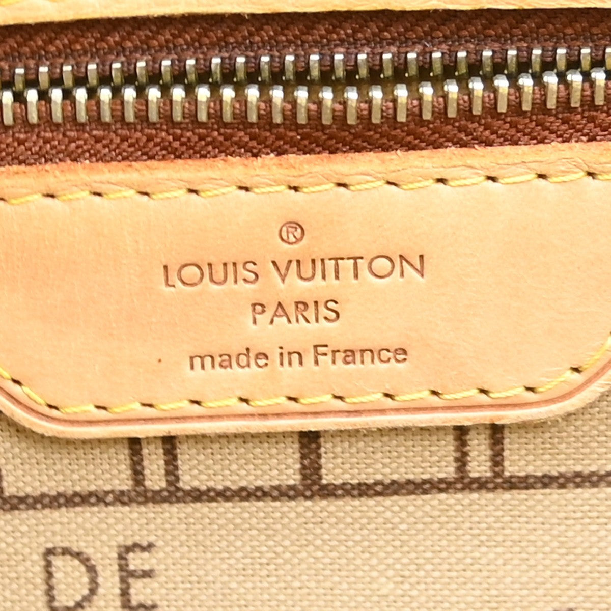 Louis Vuitton Neverfull Tote Monogram Canvas Brown Canvas Tote Bag Bag (Authentic Pre-Loved)