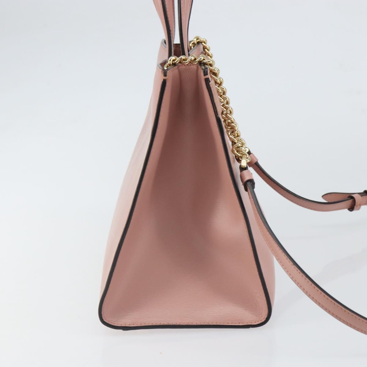 Salvatore Ferragamo Vara Bow Top Handle Convertible Tote Leather Pink Leather Tote Bag Bag (Pre-Loved)