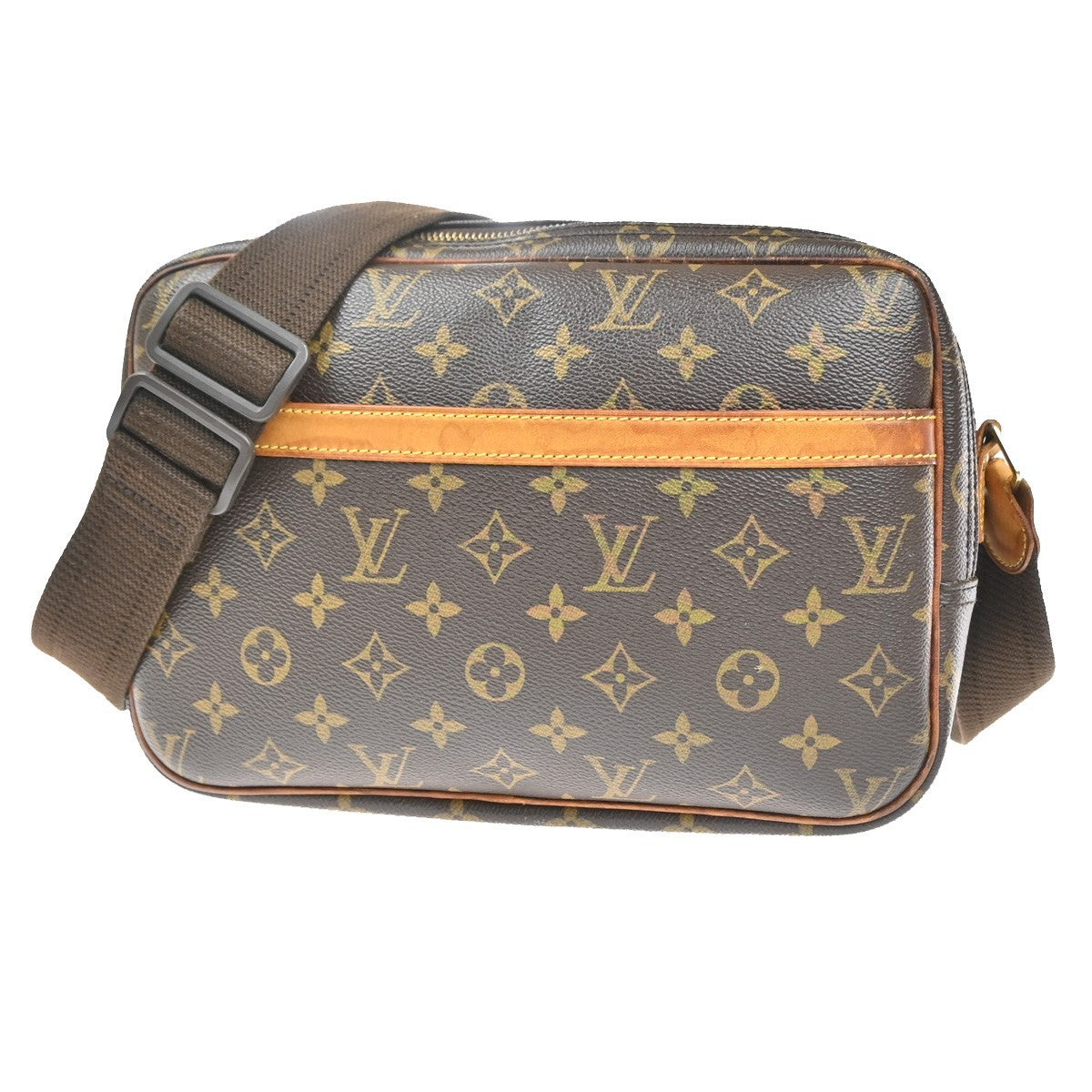 Louis Vuitton Reporter Bag Monogram Canvas Brown Canvas Shoulder Bag Bag (Authentic Pre-Loved)