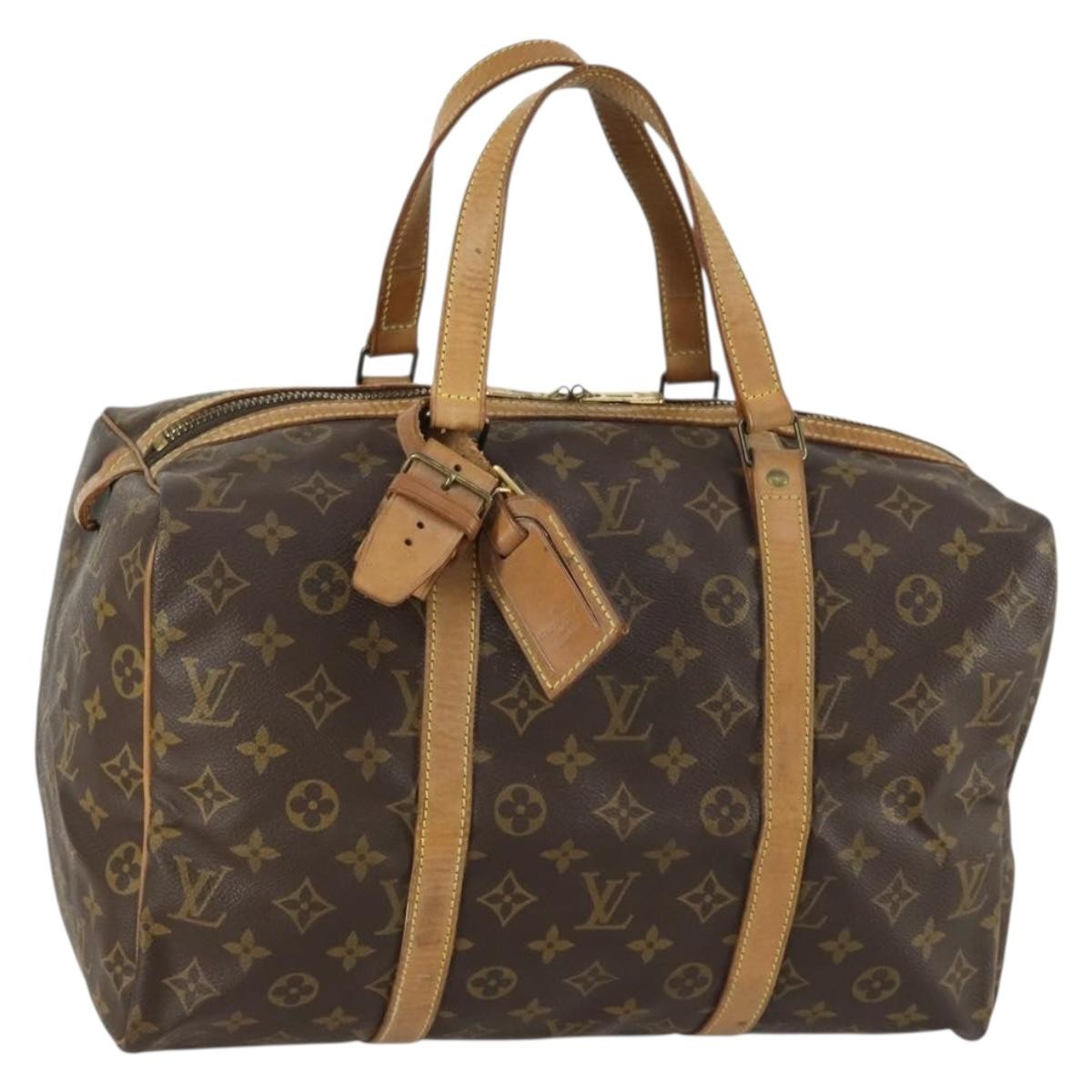 Louis Vuitton Sac Souple Handbag Monogram Canvas Brown Canvas Travel Bag Bag (Authentic Pre-Loved)