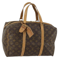 Louis Vuitton Sac Souple Handbag Monogram Canvas Brown Canvas Travel Bag Bag (Authentic Pre-Loved)