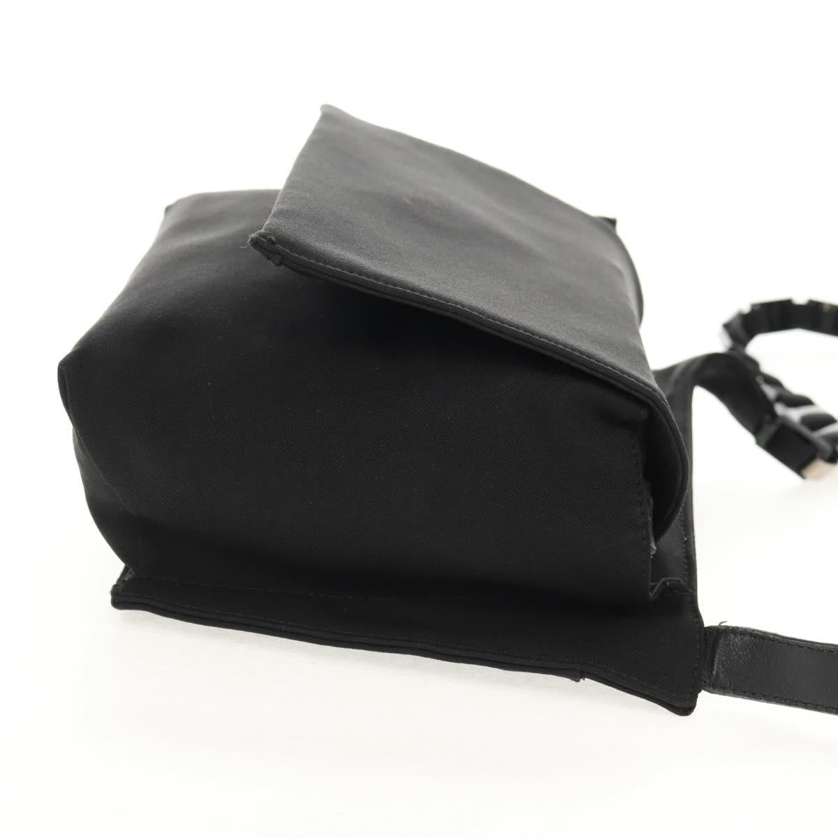 Salvatore Ferragamo Vintage Shoulder Bag Nylon Black Nylon Shoulder Bag Bag (Pre-Loved)