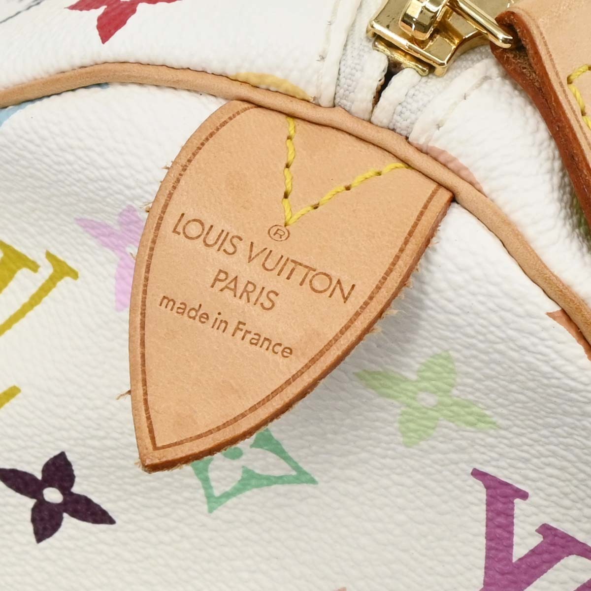 Louis Vuitton Keepall Bag Monogram Multicolor White Canvas Travel Bag Bag (Authentic Pre-Loved)