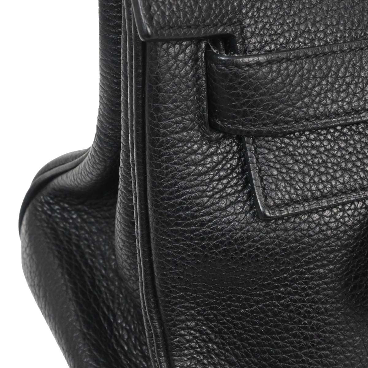 Hermes Shoulder Kelly Bag Togo Black Leather Handbag (Authentic Pre-Loved)