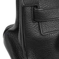 Hermes Shoulder Kelly Bag Togo Black Leather Handbag (Authentic Pre-Loved)
