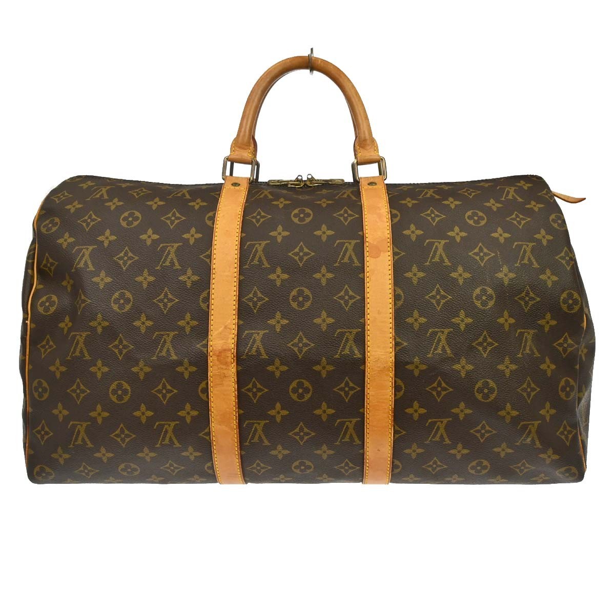 Louis Vuitton Keepall Bag Monogram Canvas Brown Canvas Travel Bag Bag (Pre-Loved)