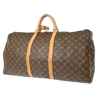 Louis Vuitton Keepall Bag Monogram Canvas Brown Canvas Travel Bag Bag (Pre-Loved)
