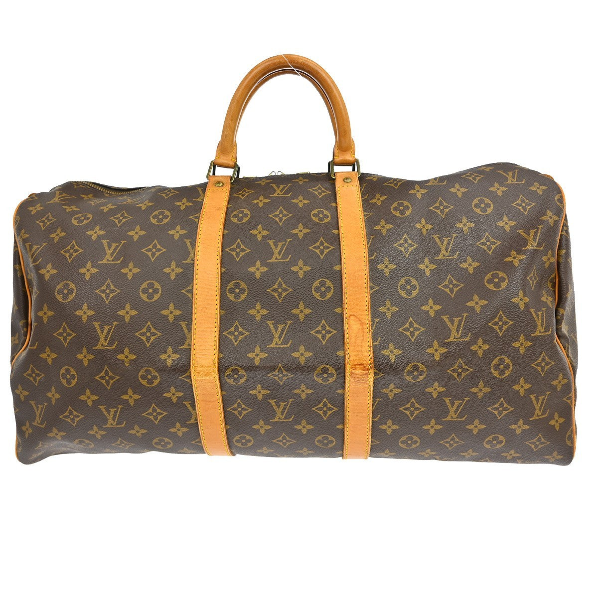 Louis Vuitton Louis Vuitton Keepall Bag Monogram Canvas Brown Canvas Travel Bag Bag (Pre-Loved)