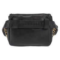 Chanel Chain Envelope Belt Bag Quilted Calfskin Black Leather Clutche & Pouche Bag (Authentic Pre-Loved)