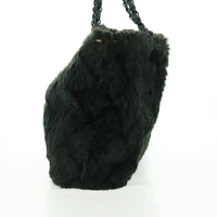 Chanel Chanel Chain Tote Lapin Fur Green Fur Tote Bag Bag (Pre-Loved)