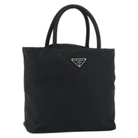 Prada Vintage Zip Tote Tessuto Black Nylon Tote Bag Bag (Authentic Pre-Loved)