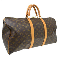 Louis Vuitton Louis Vuitton Keepall Bag Monogram Canvas Brown Canvas Travel Bag Bag (Pre-Loved)
