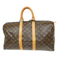 Louis Vuitton Louis Vuitton Keepall Bag Monogram Canvas Brown Canvas Travel Bag Bag (Authentic Pre-Loved)