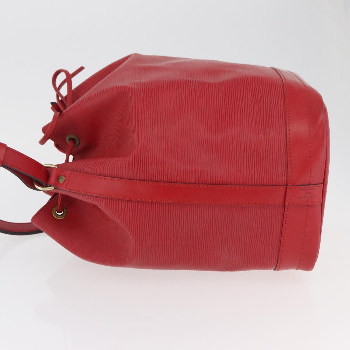 Louis Vuitton Noe Shoulder Bag Leather Red Leather Shoulder Bag Bag (Pre-Loved)